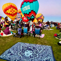 Butterfly Lady Picnic Blanket