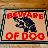 BEWARE OF DACHSHUND DOORMAT