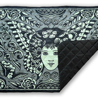 Butterfly Lady Picnic Blanket