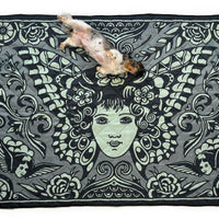 Butterfly Lady Picnic Blanket