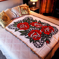 Rose Woven Blanket