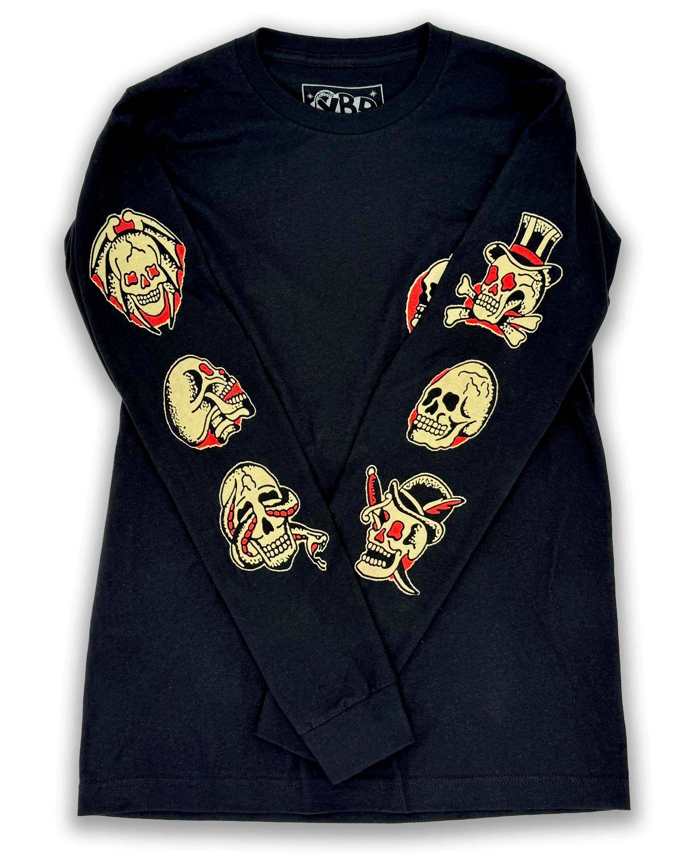 Long Sleeve Skull Shirt – Yellow Beak Press
