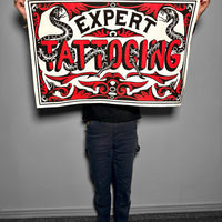 Snake Expert Tattooing Tapestry