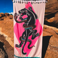 PANTHER AND SNAKE TURKISH TOWEL