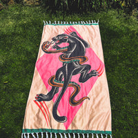 PANTHER AND SNAKE TURKISH TOWEL