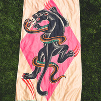 PANTHER AND SNAKE TURKISH TOWEL