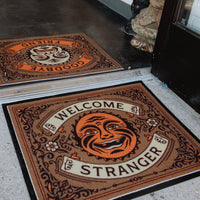 WELCOME STRANGER DOORMAT SET