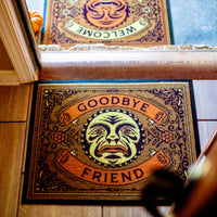 WELCOME STRANGER DOORMAT SET