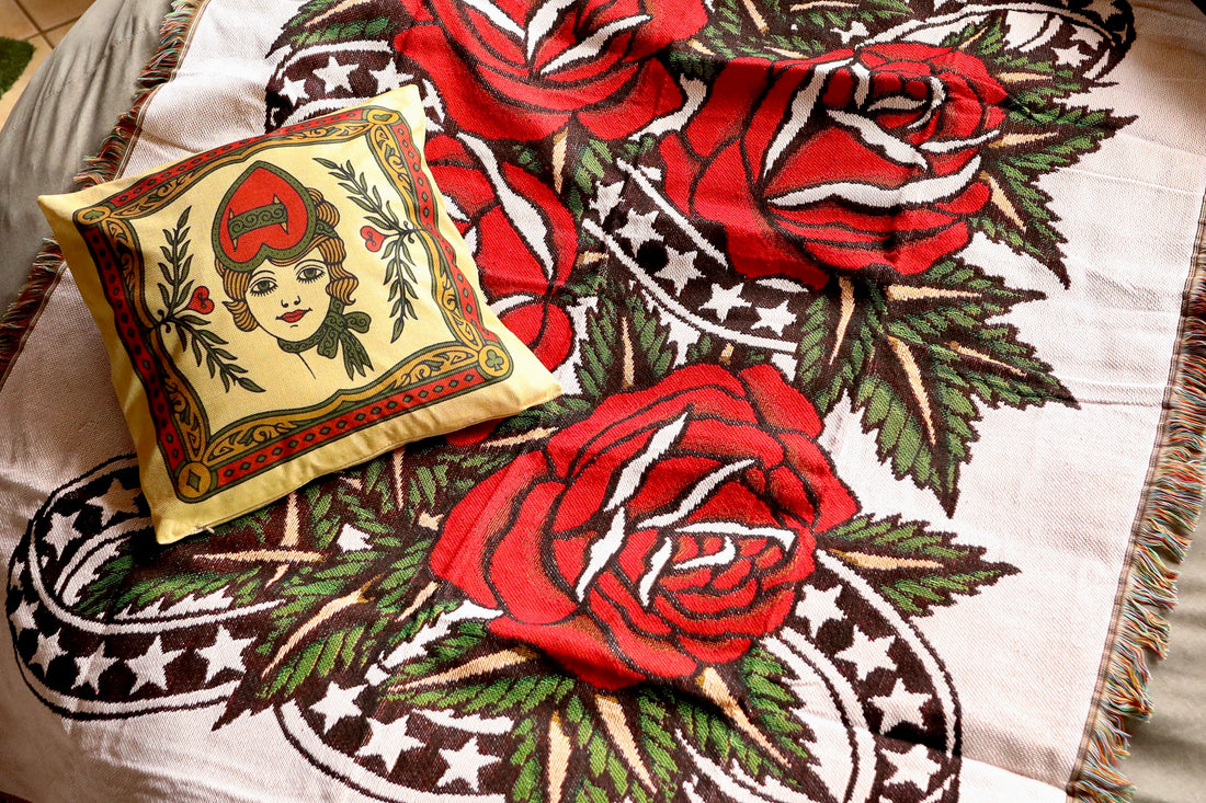 Queen Of Hearts and Queen of Diamonds Pillow