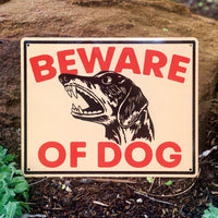 Beware of Dachshund Metal Sign | YBP X Mike Suarez