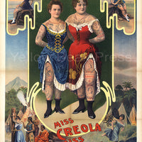 Miss Creola And Miss Alwanda Circus Poster Print