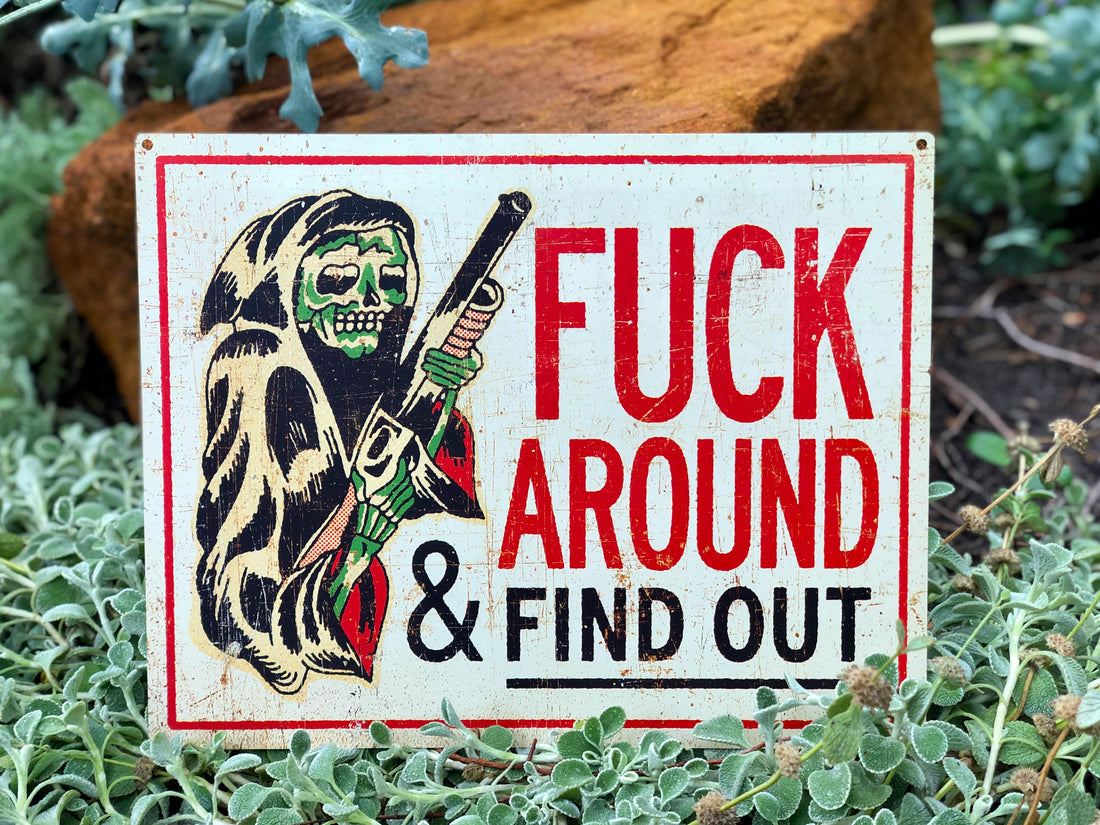 REAPER METAL SIGN