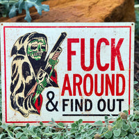 REAPER METAL SIGN