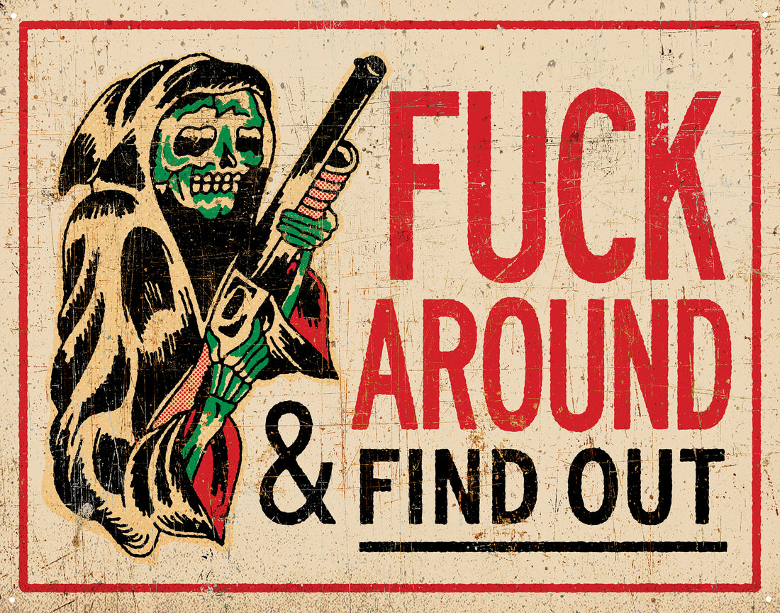 REAPER METAL SIGN