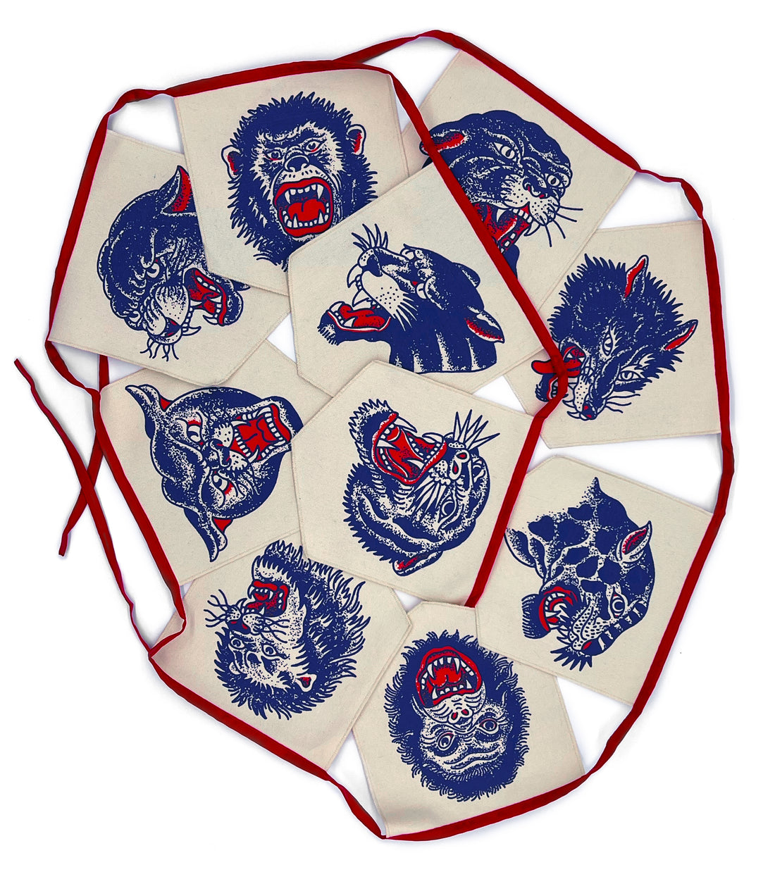 Animal Head String Flag #2