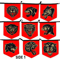 Double Sided Animal Head String Flag #4