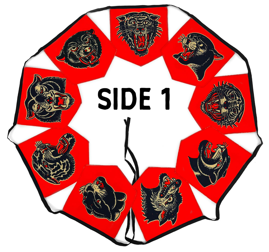 Double Sided Animal Head String Flag #4