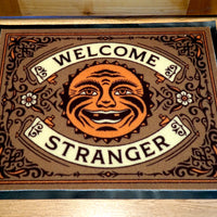 WELCOME STRANGER DOORMAT SET