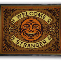 WELCOME STRANGER DOORMAT SET