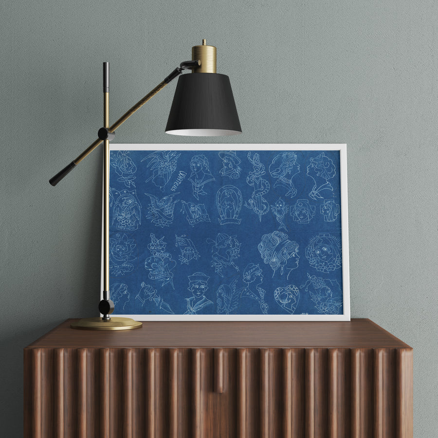 Percy Waters Blueprint Poster - Print #4