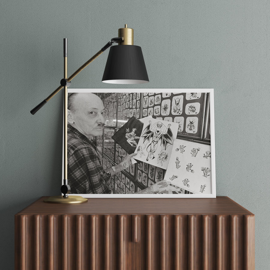 Vintage Gib "Tatts" Thomas Photo Poster Print Set