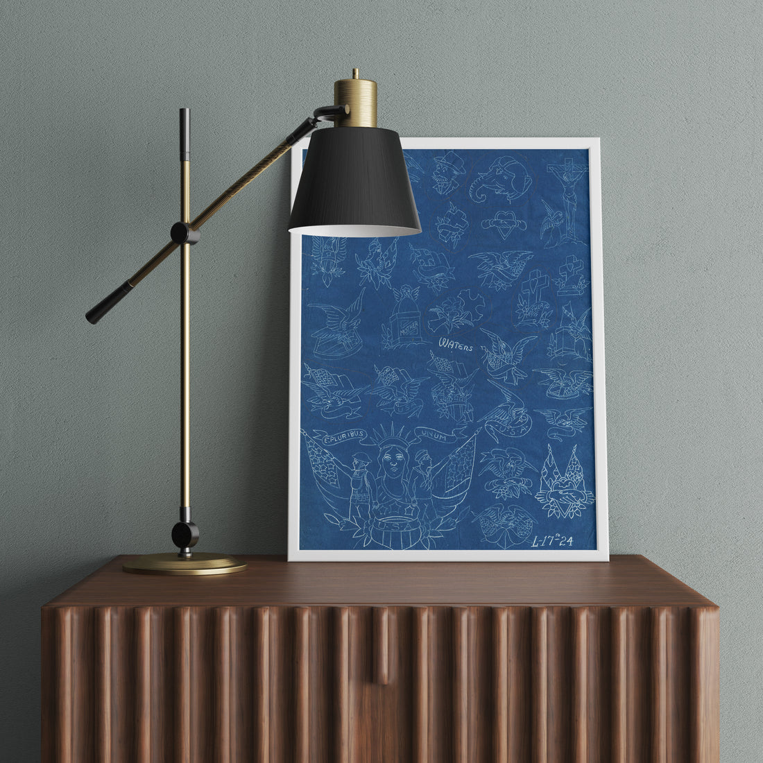 Percy Waters Blueprint Poster - Print #6
