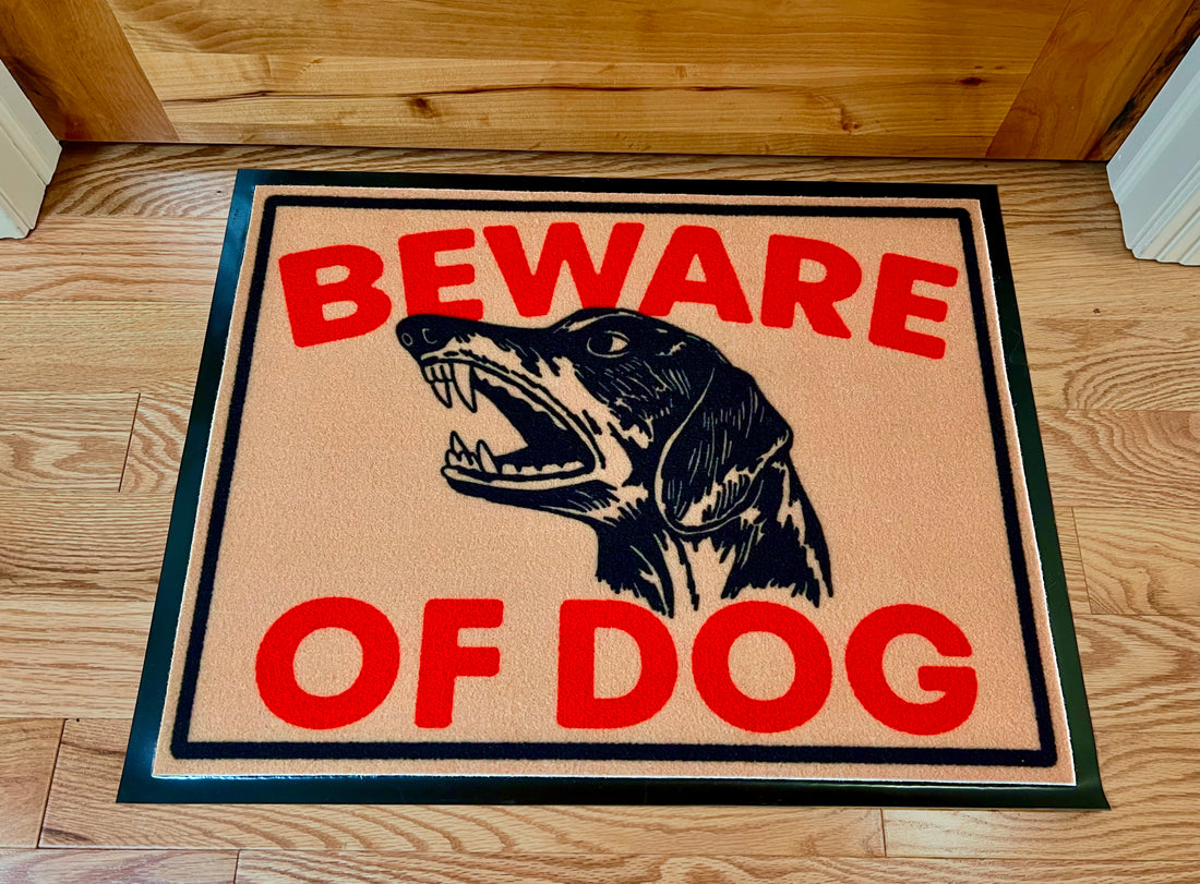 BEWARE OF DACHSHUND DOORMAT