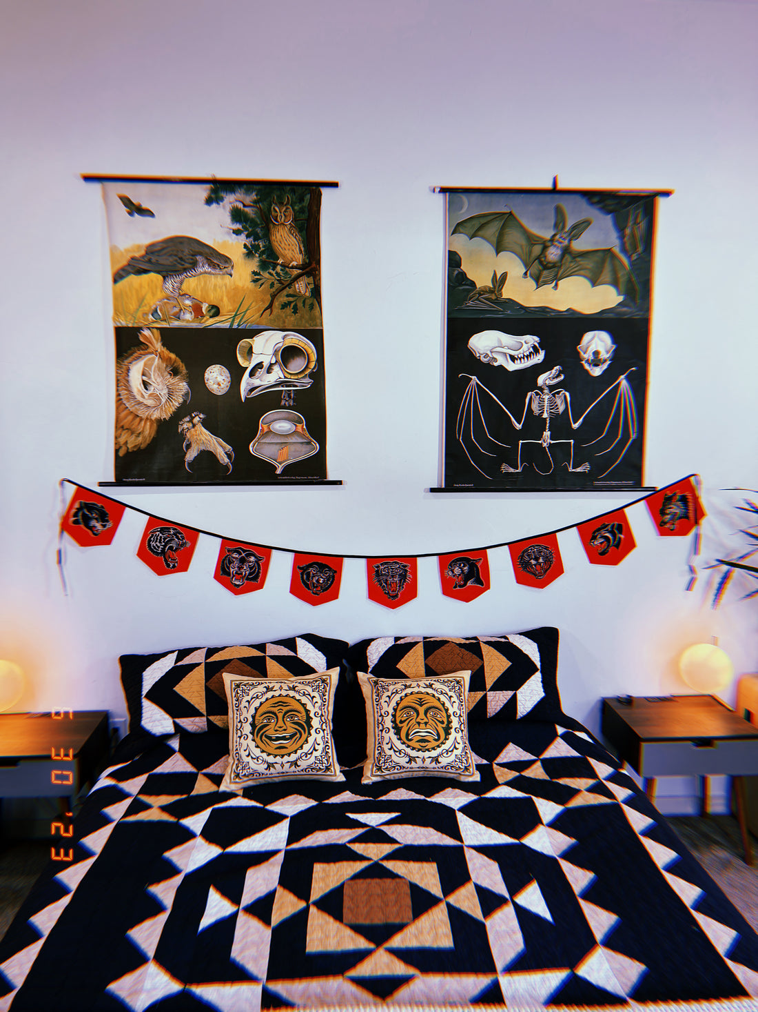 Double Sided Animal Head String Flag #4