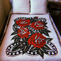 Rose Woven Blanket