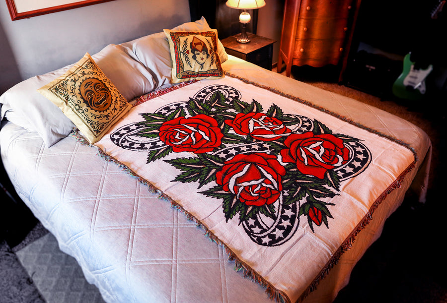 Rose Woven Blanket