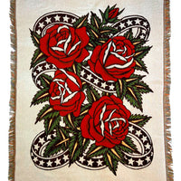 Rose Woven Blanket