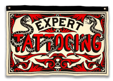 Snake Expert Tattooing Tapestry