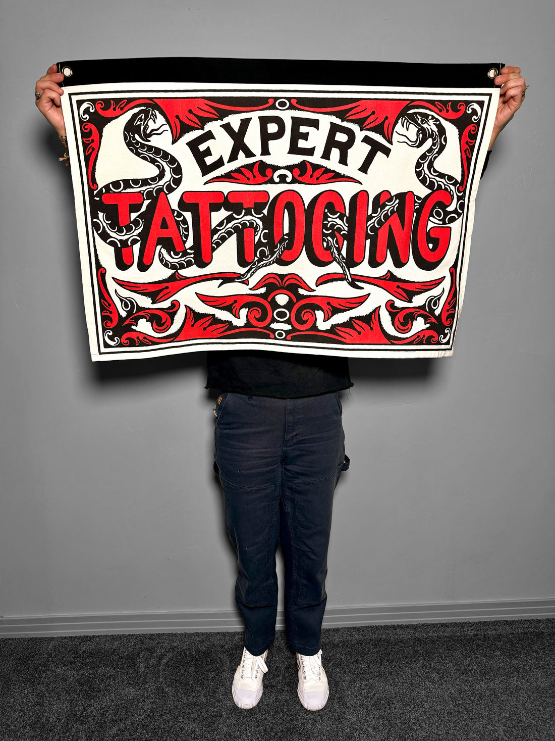 Snake Expert Tattooing Tapestry