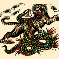 Tiger and Snake / Zach Nelligan Banner