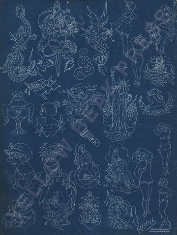 Percy Waters Blueprint Poster - Print #5