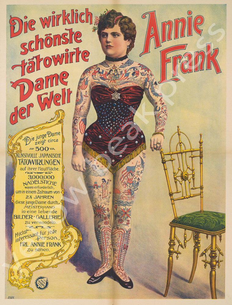 Vintage Annie Frank Poster Print