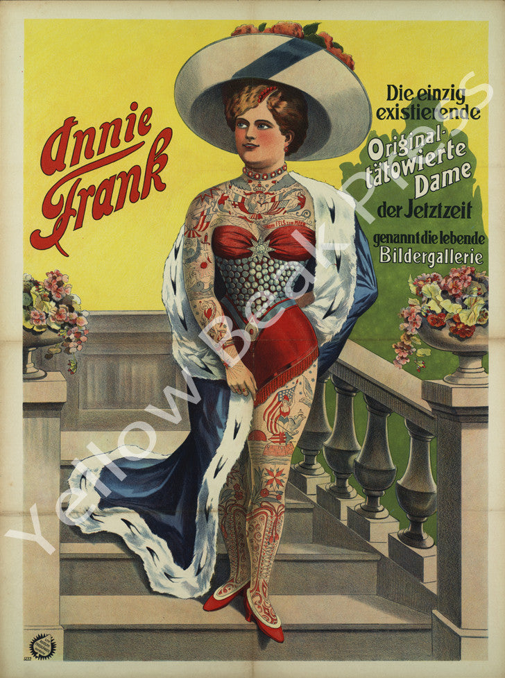 Vintage Annie Frank "Living Picture Gallery" Poster Print