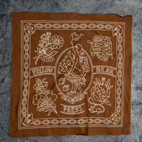 Yellow Beak Press Brown Bandana