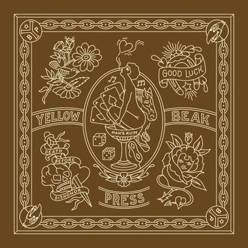 Yellow Beak Press Brown Bandana