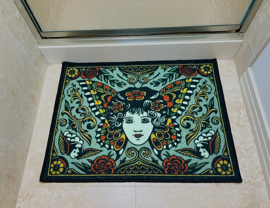 Girl Head Mat