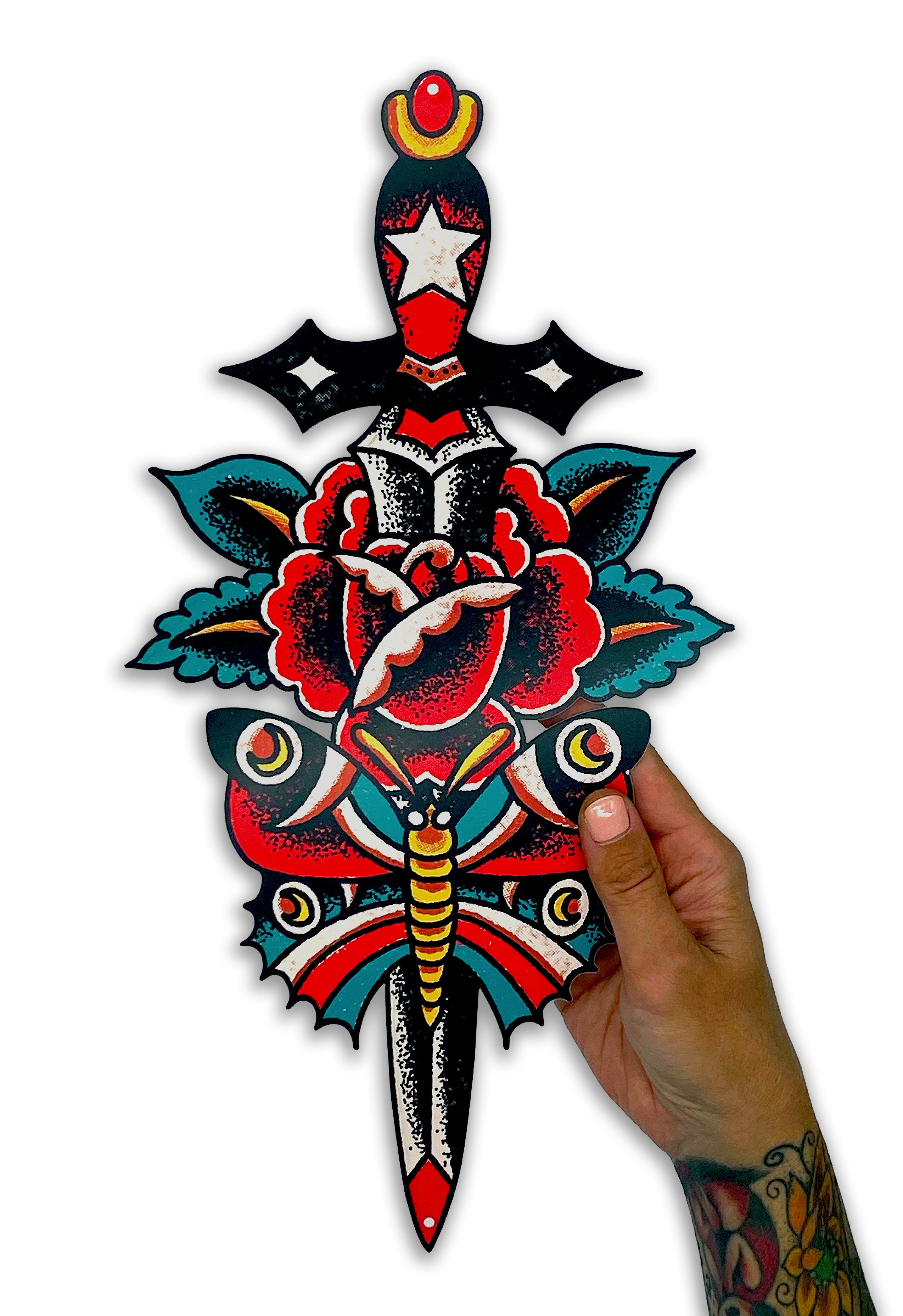Dagger Cut Out Sign / Nick Filth – Yellow Beak Press