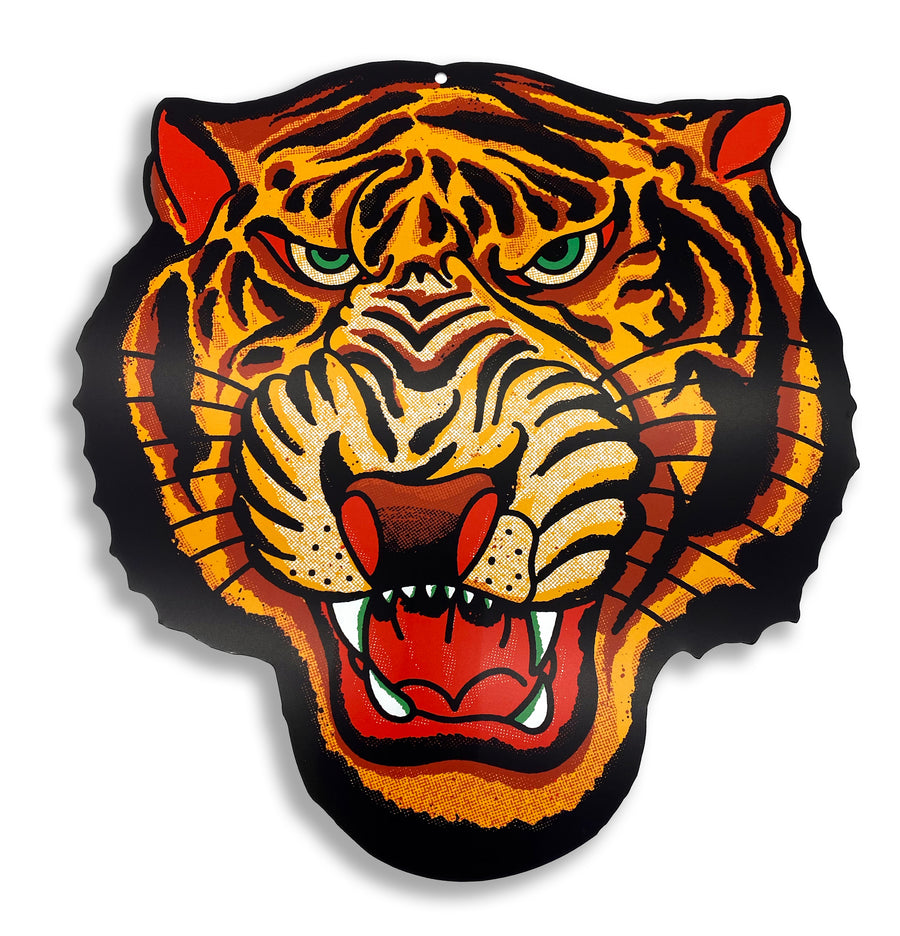 Tiger Head Cut Out Sign