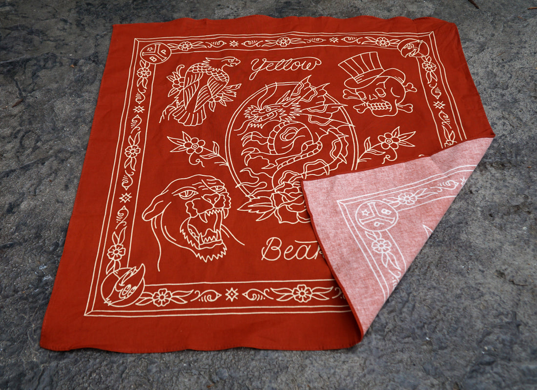 Yellow Beak Press Red Bandana