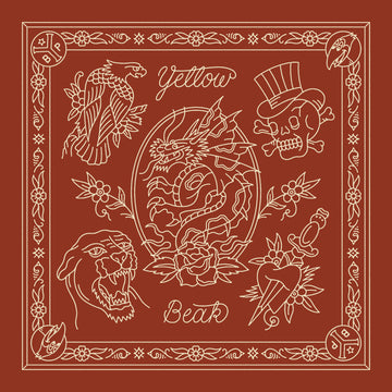 Yellow Beak Press Red Bandana