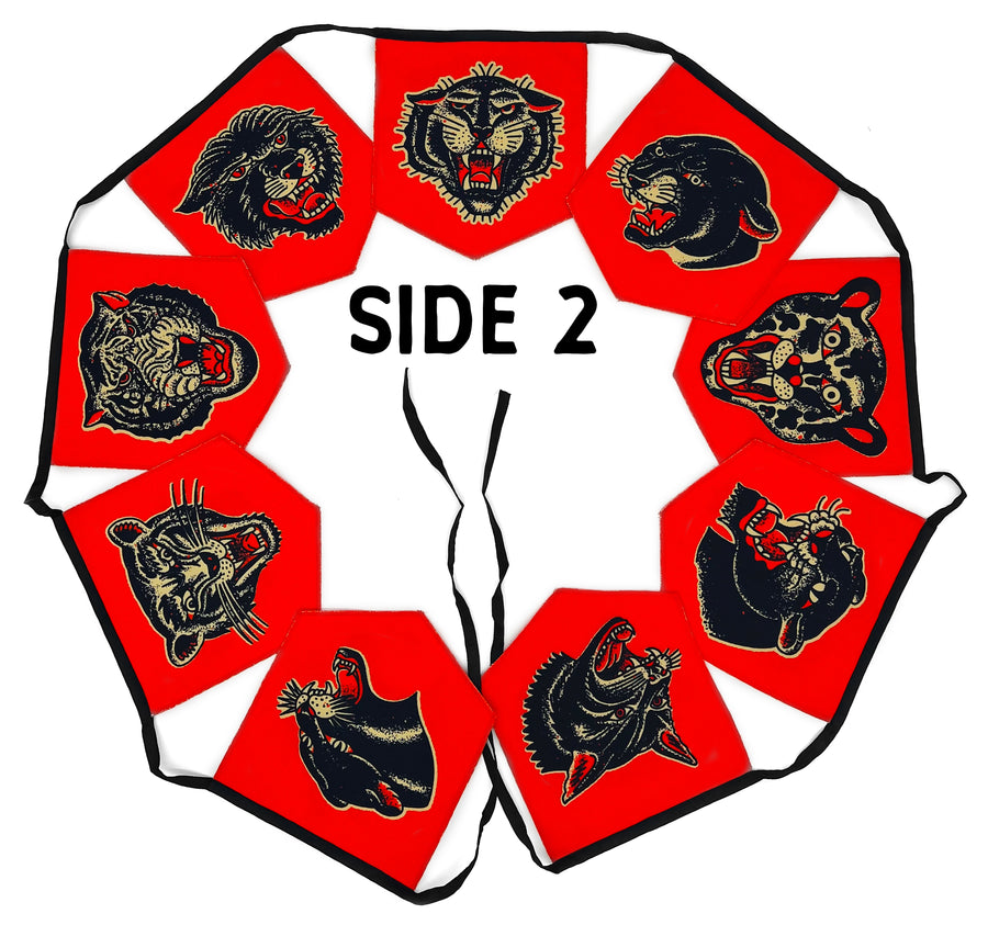 Double Sided Animal Head String Flag #4