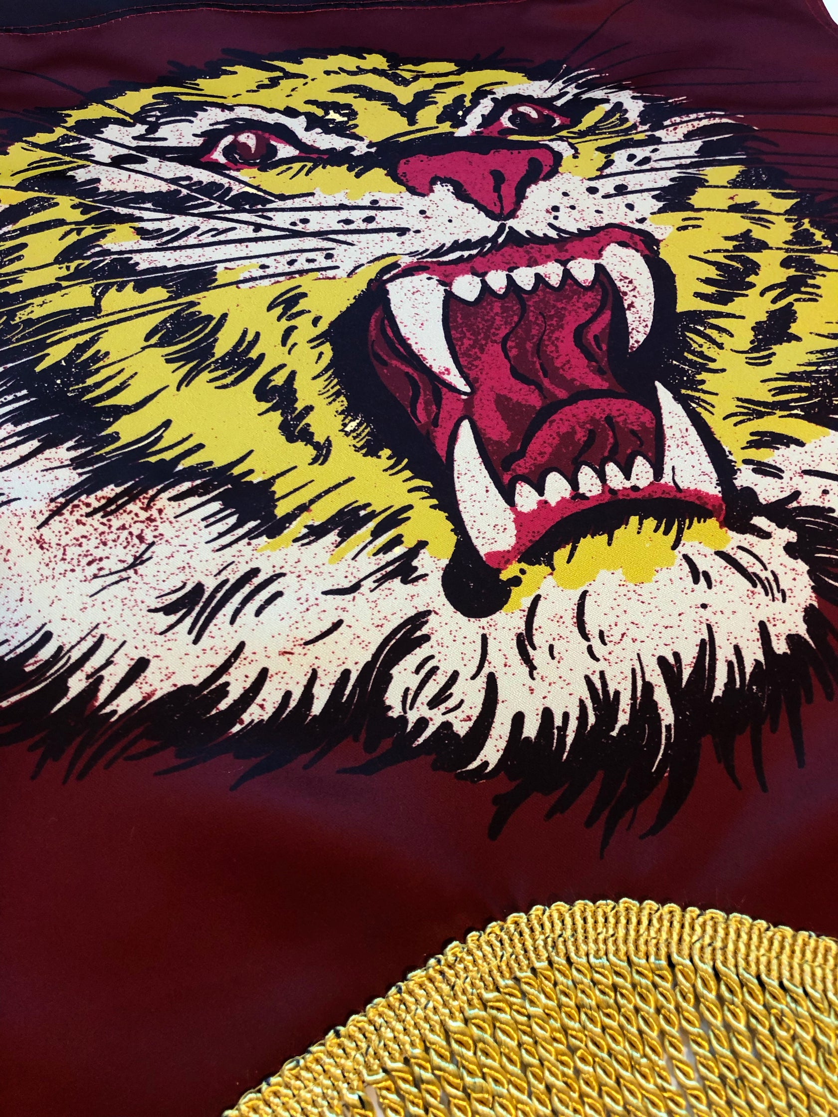 Tiger Head Banner – Yellow Beak Press