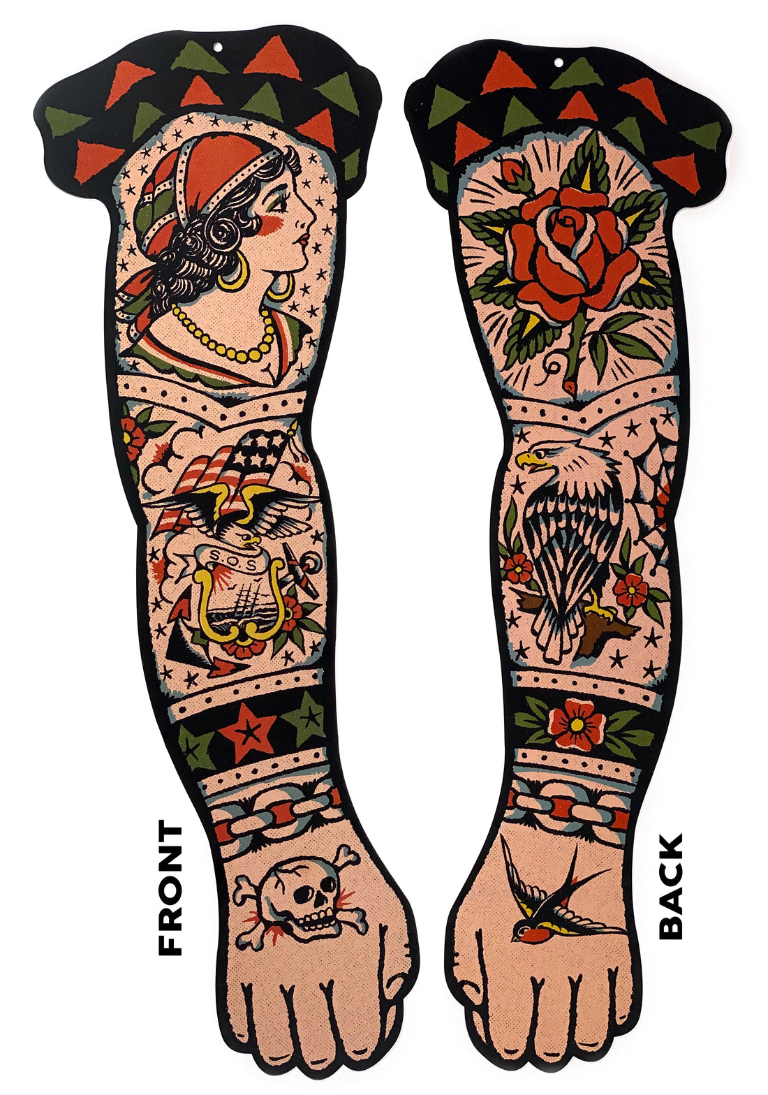Tattooed Arms Metal Sign