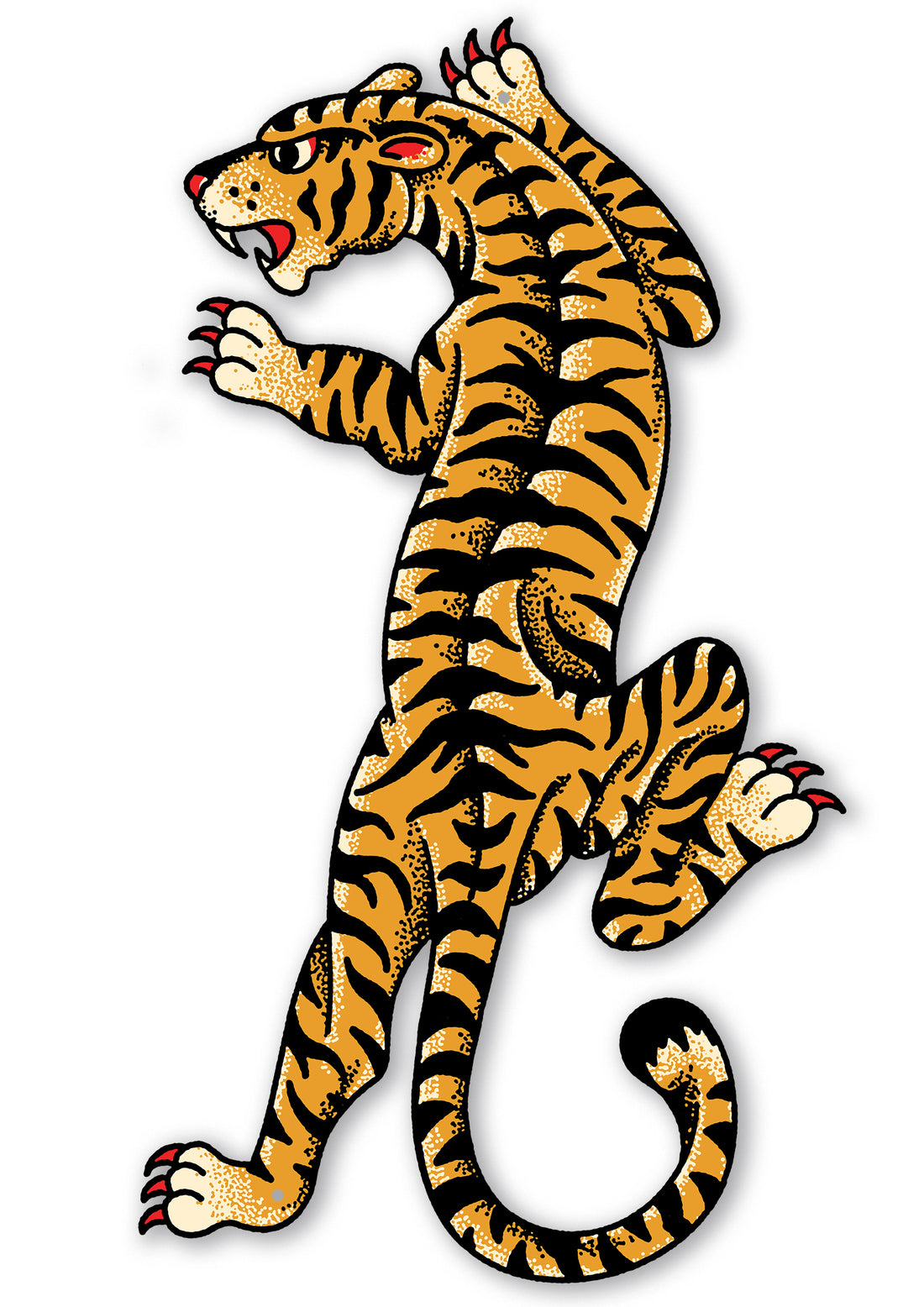 Tiger and Panther Metal Sign