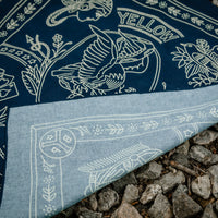 Yellow Beak Press Blue Bandana