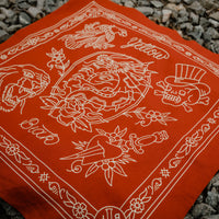 Yellow Beak Press Red Bandana